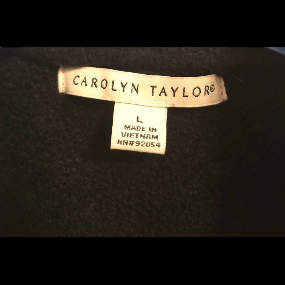 Carolyn Taylor Red Full-Zip Fleece Vest Size L NWOT - Picture 9 of 10